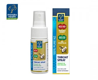 Manuka Health 蜜纽康 MGO400+麦卢卡蜂蜜蜂胶喷剂 30毫升(1岁以上适用) Manuka Health 蜜纽康 MGO400+麦卢卡蜂蜜蜂胶喷剂 30毫升(1岁以上适用)